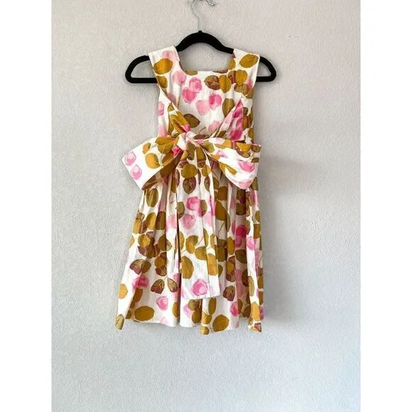 NWT! Redfish Kids Dolce Dress Watercolor Rose Petals Size 3 - Picture 3 of 7